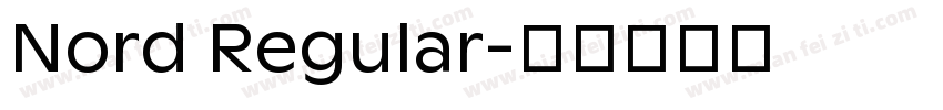 Nord Regular字体转换